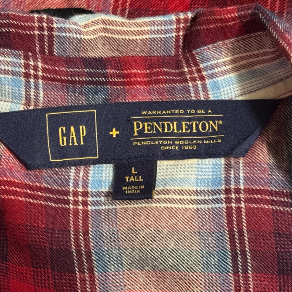 Deadpool Upcycled Gap/Pendleton Plaid Shacket - image 6